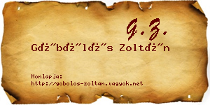 Göbölös Zoltán névjegykártya