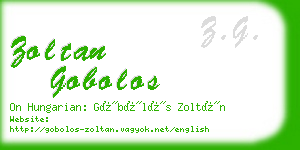 zoltan gobolos business card