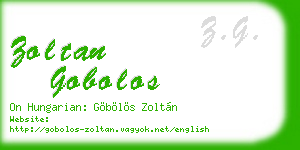 zoltan gobolos business card